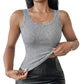 📢📢53% OFF !! ⏰Women's Slim Fit Sleeveless Top Ribbed Cami with Built-in Cups and Lace