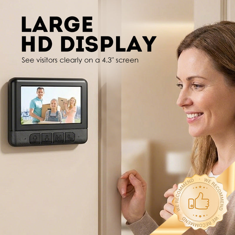 📹 50% OFF NOW! 🏆Wireless Smart Video Doorbell with Display Screen – 1080P HD & two-way audio – Motion detection, night vision & easy install – perfect for home security 🔔📱✨