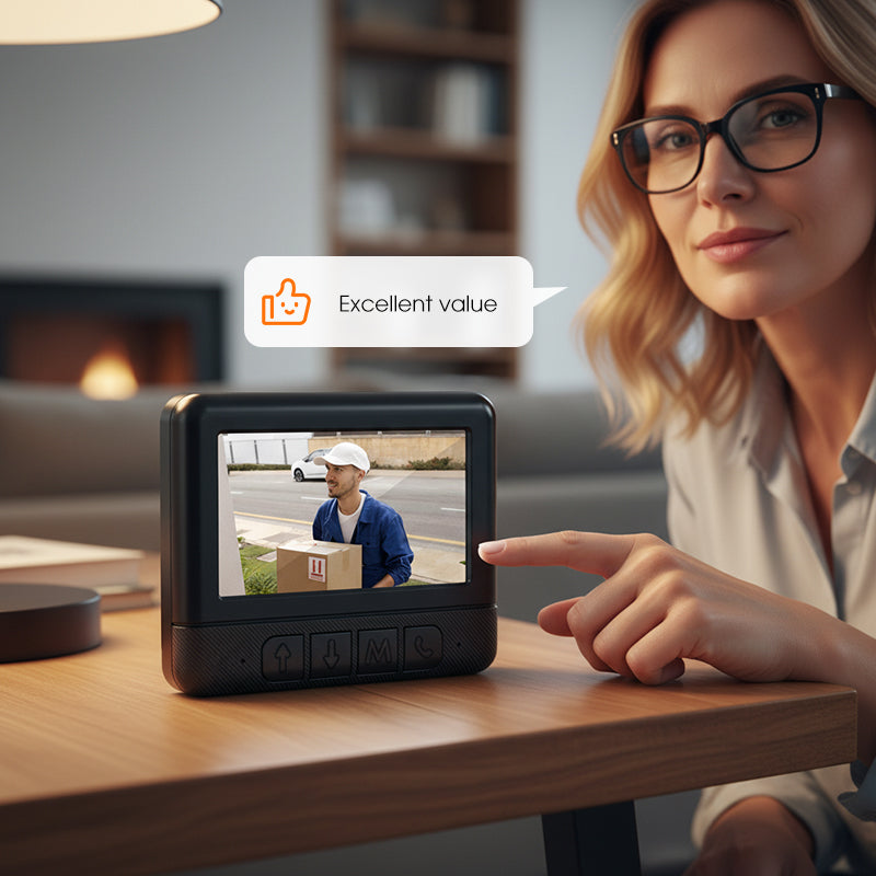 📹 50% OFF NOW! 🏆Wireless Smart Video Doorbell with Display Screen – 1080P HD & two-way audio – Motion detection, night vision & easy install – perfect for home security 🔔📱✨