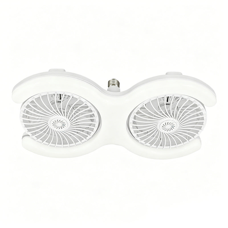 💡🌀 50% OFF! Double-head LED ceiling fan with light – 2 independent heads, 3 speeds, and remote control – Perfect for large rooms ✨