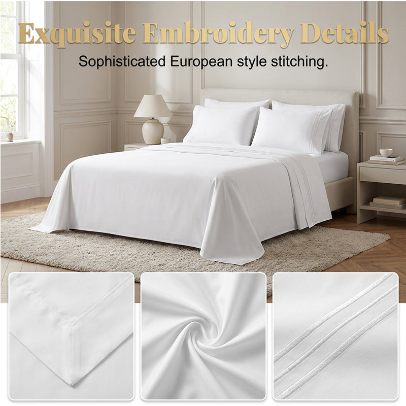 🎁2026 New Arrivals 50% OFF💥Luxury Embroidered European Bedding Set – Soft fabric & elegant design – Adds a refined touch to any bedroom – comfortable and breathable 🌙🌸