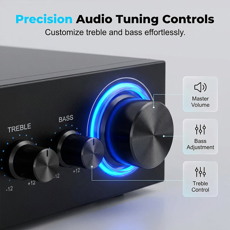 🎤 Digital Karaoke Amplifier with Bluetooth & USB — Hi-Fi Stereo Sound, Echo Control