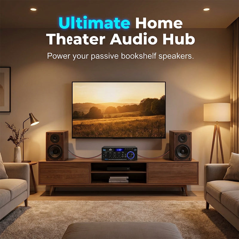 🎤 Digital Karaoke Amplifier with Bluetooth & USB — Hi-Fi Stereo Sound, Echo Control
