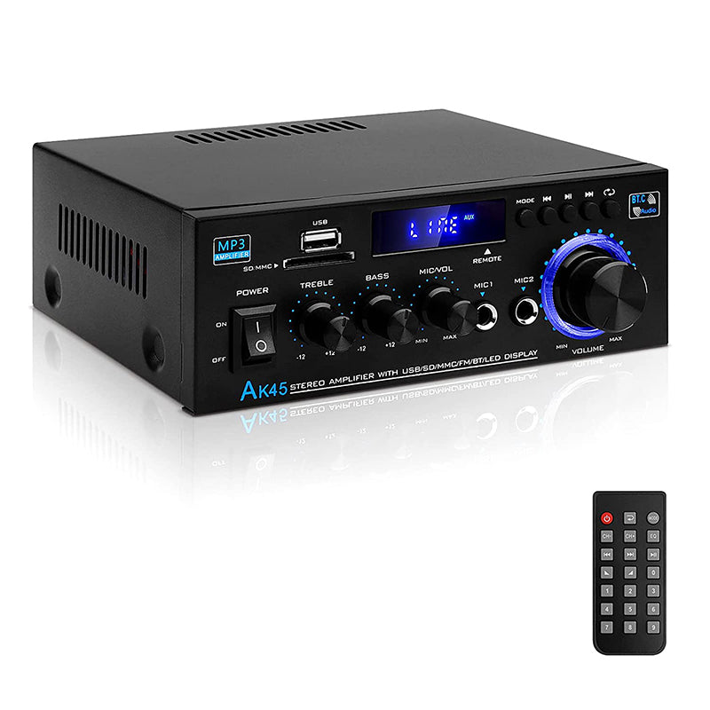 🎤 Digital Karaoke Amplifier with Bluetooth & USB — Hi-Fi Stereo Sound, Echo Control