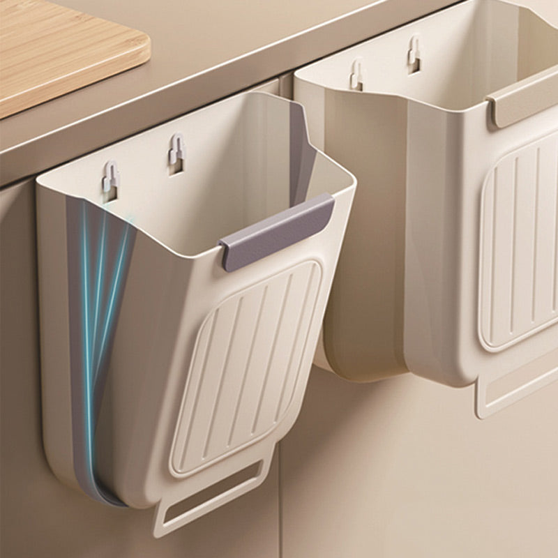 🗑️ Save Counter Space While You Prep – Collapsible Hanging Bin for Food Waste. Easy Rinse. Half Price. Free UK Delivery