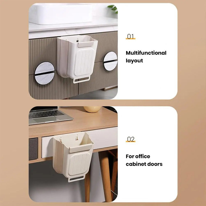 🗑️ Save Counter Space While You Prep – Collapsible Hanging Bin for Food Waste. Easy Rinse. Half Price. Free UK Delivery