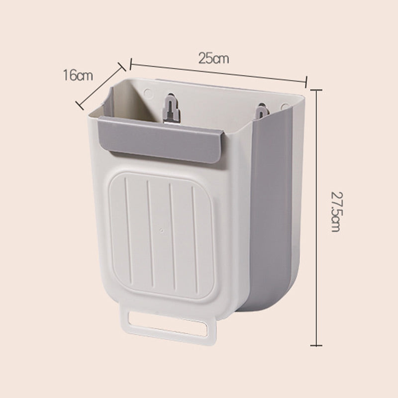 🗑️ Save Counter Space While You Prep – Collapsible Hanging Bin for Food Waste. Easy Rinse. Half Price. Free UK Delivery