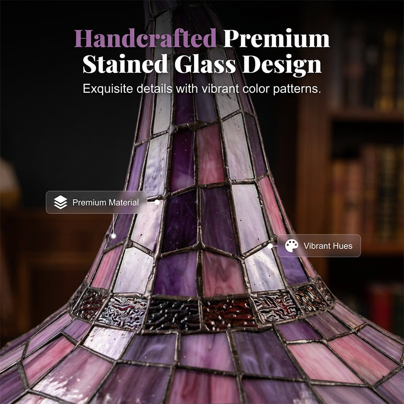 🧙‍♀Enchanting Ambiance Stained Glass Witch Lamp
