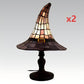 🧙‍♀Enchanting Ambiance Stained Glass Witch Lamp