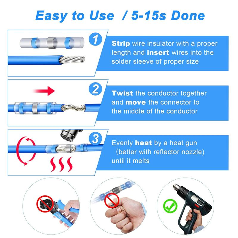 500pcs-Waterproof Solder Seal Wire Connectors Kit
