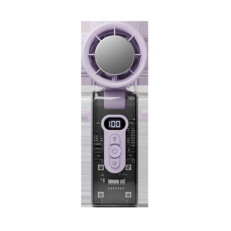 High-Speed Folding Cooling Fan with LED Light