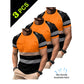 🔥Exclusive 50% OFF | Men's 3-Pack Cooling Activewear Shirts | Breathable Moisture-Wicking Gym Tops | Dynamic Contrast Short Sleeve T-Shirts for Running & Training