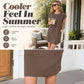 Women's Crew Neck Solid Color Dress