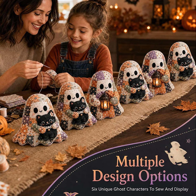🔥LAST DAY 50% OFF🧵Little Ghost's Cozy Halloween DIY Patchwork Kit