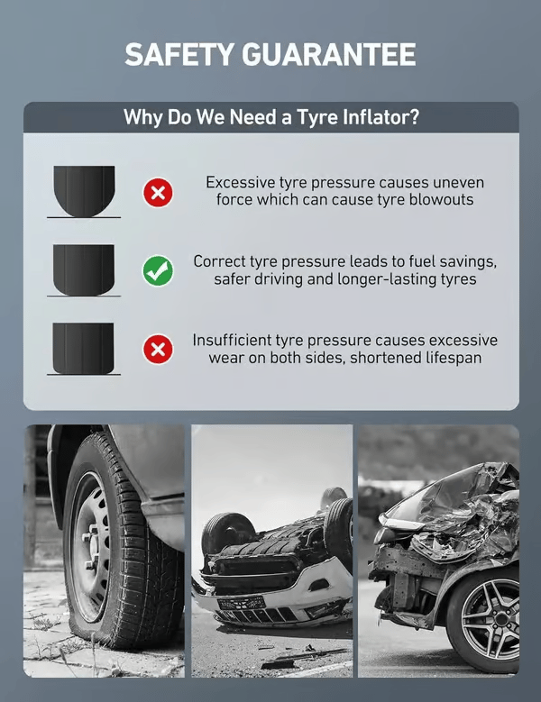 🥳2026 HOT SALE🥳💞50K+ SOLD! 🏎️🔧 LAST DAY 50% OFF! Digital Tire Inflator with Pressure Gauge – ±1% accuracy, 4 units, LED display & bleed valve. Inflate & check tires safely! 🛡️✅