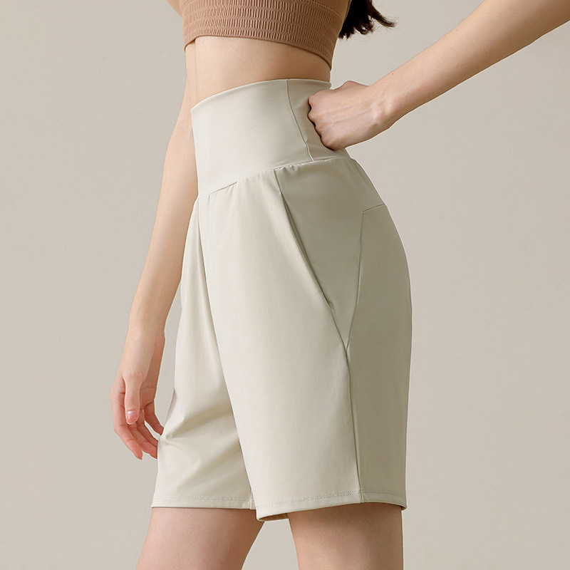 Women Loose Fit Running Shorts High Waist Sports Shorts