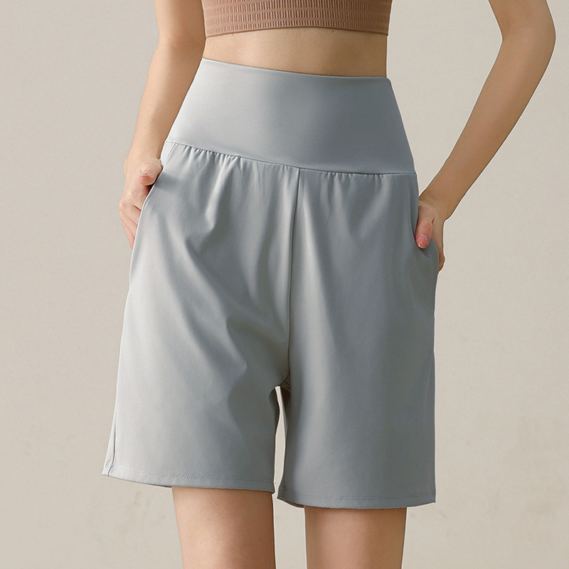 Women Loose Fit Running Shorts High Waist Sports Shorts