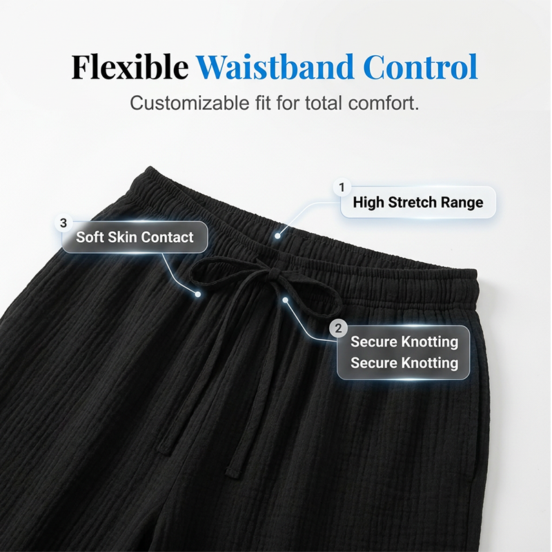 Women’s Elastic Waist Cotton Loungewear Pants