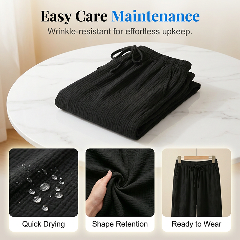 Women’s Elastic Waist Cotton Loungewear Pants