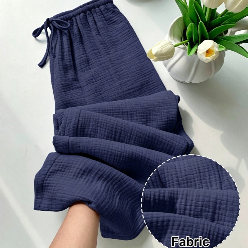 Women’s Elastic Waist Cotton Loungewear Pants