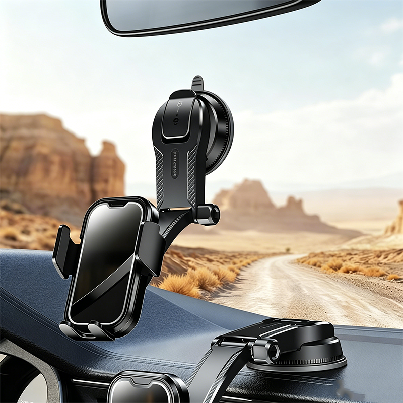 🚗 LIMITED-TIME 50% OFF! ✨ Magnetic Suction Car Phone Mount – Nano Vacuum, One-Handed Use, Multi-Angle 📱