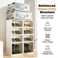 👟Foldable Installation-Free Shoe Cabinet with Clear Doors