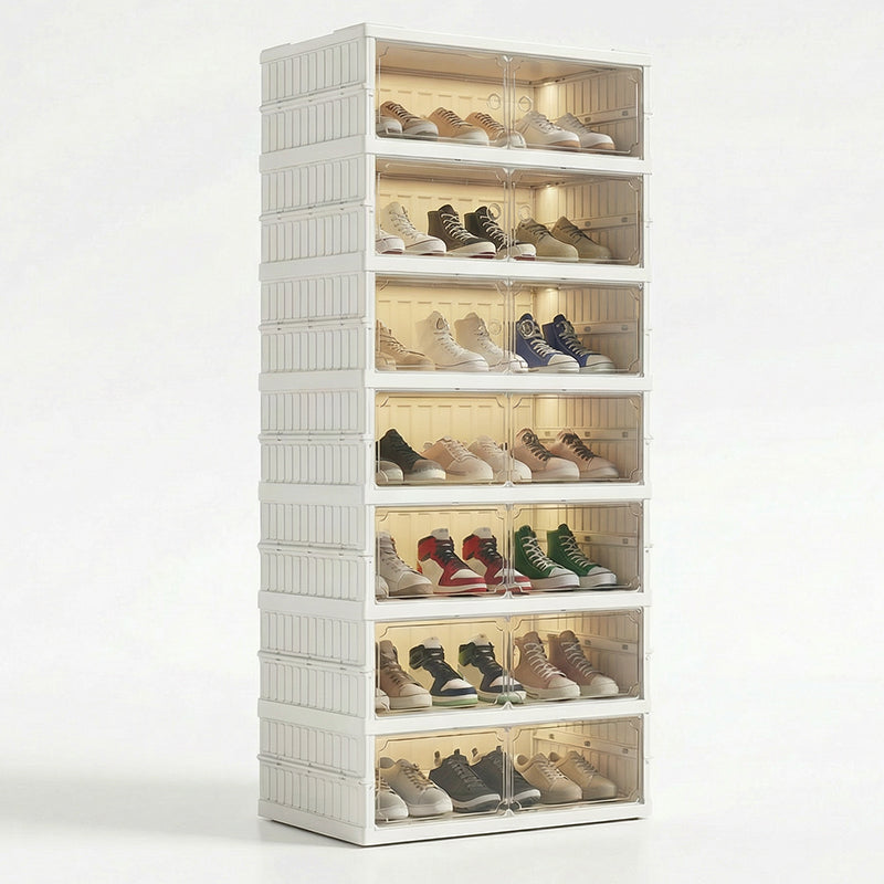 👟Foldable Installation-Free Shoe Cabinet with Clear Doors