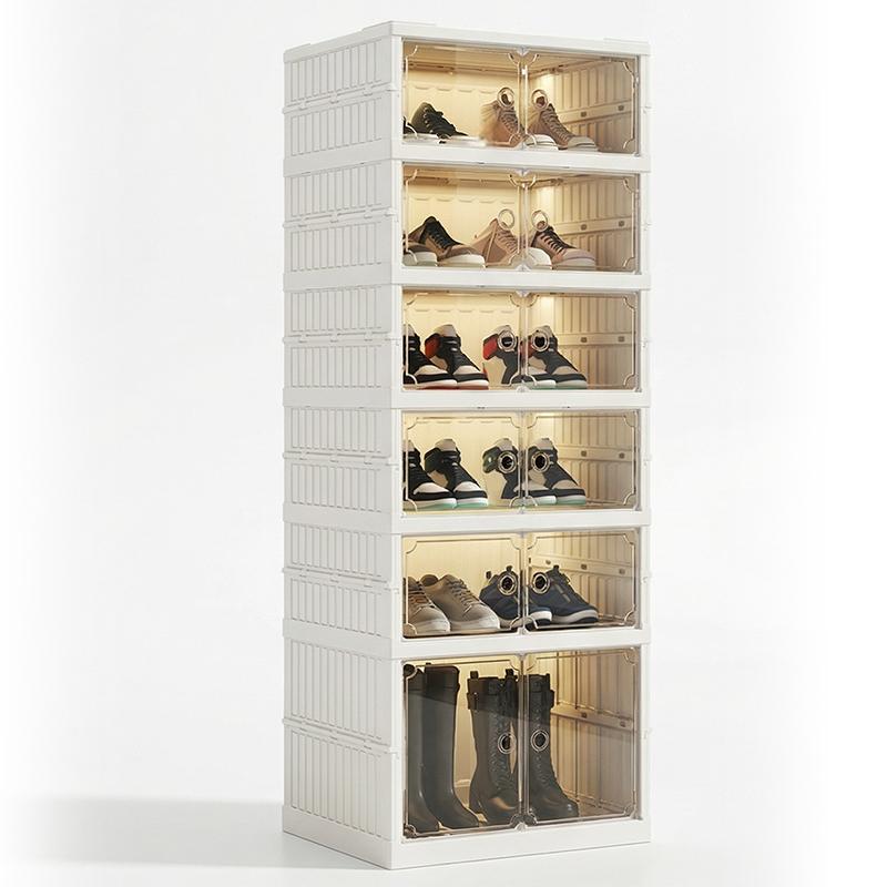 👟Foldable Installation-Free Shoe Cabinet with Clear Doors