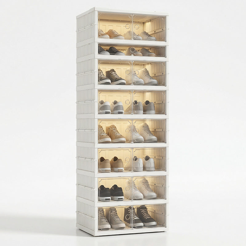 👟Foldable Installation-Free Shoe Cabinet with Clear Doors