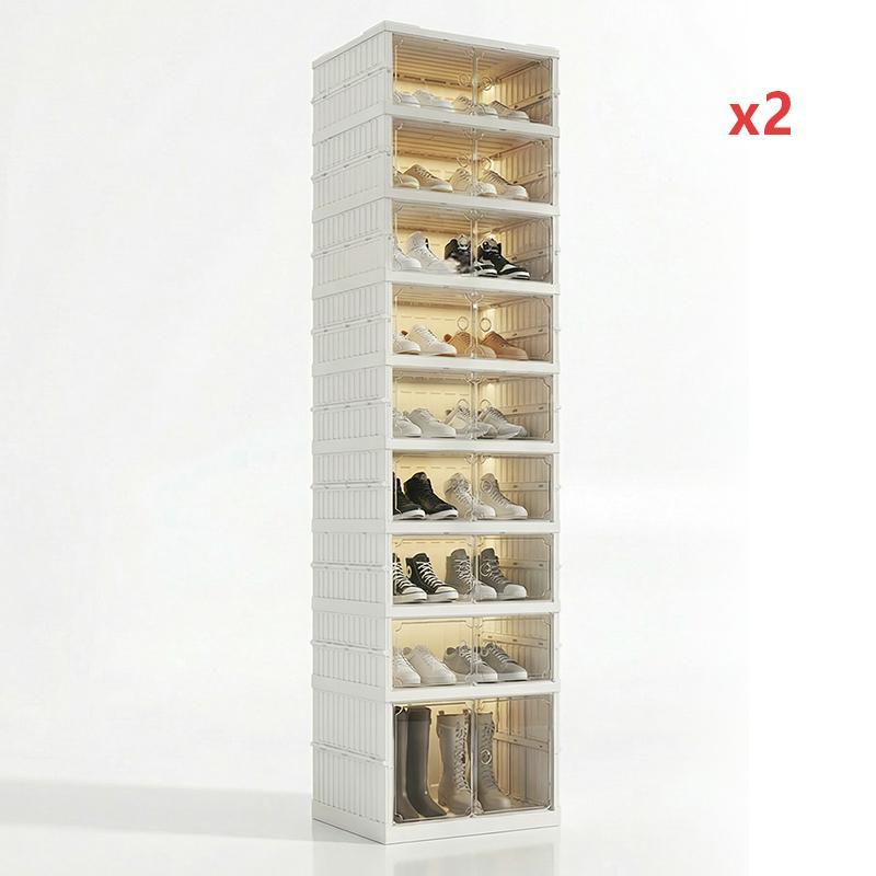 👟Foldable Installation-Free Shoe Cabinet with Clear Doors