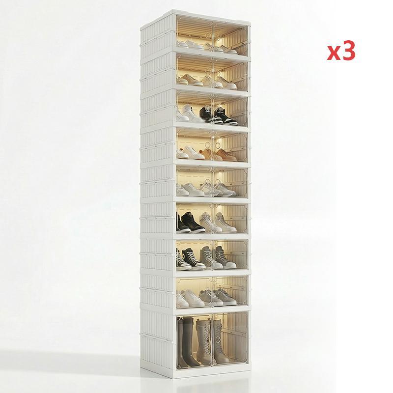 👟Foldable Installation-Free Shoe Cabinet with Clear Doors
