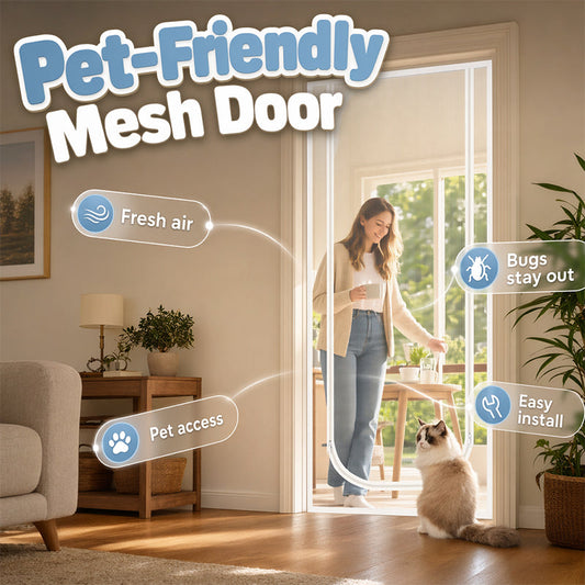 ✨Pet-Friendly Mesh Screen Door