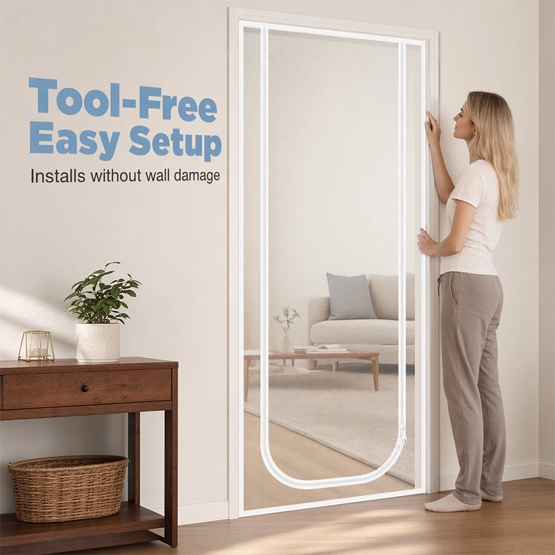 ✨Pet-Friendly Mesh Screen Door