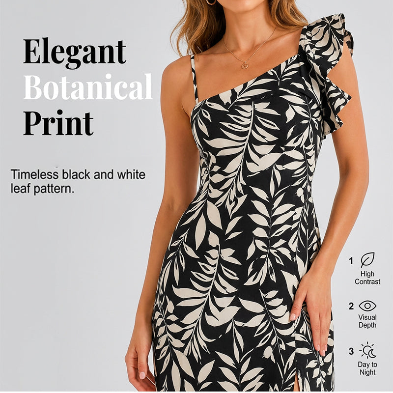Women Summer Backless Midi Dress with Side Split