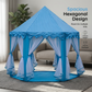🏰Children's Hexagonal Castle Tent with Mesh Curtains