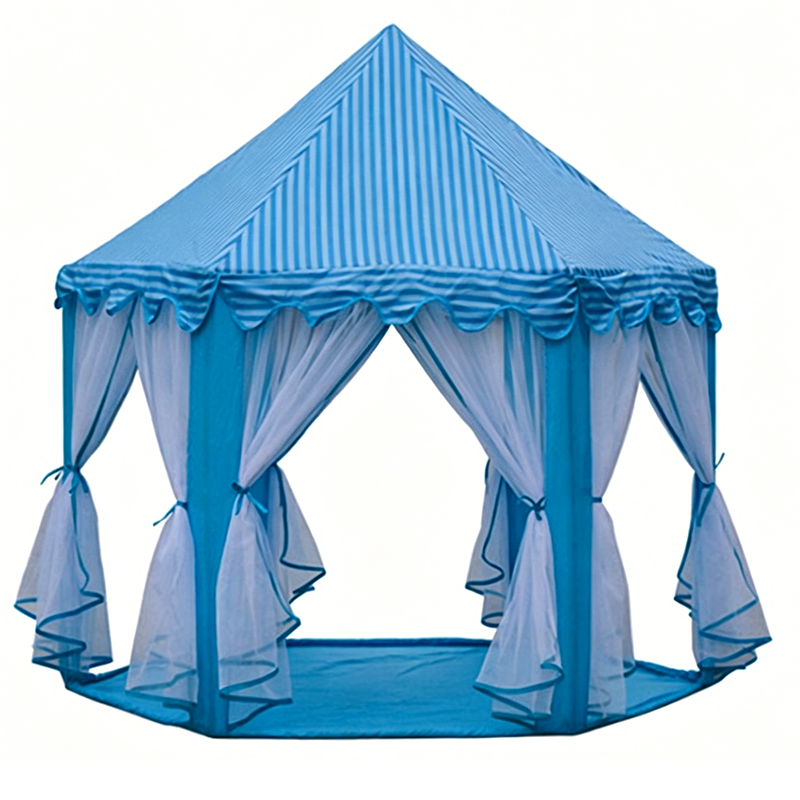 🏰Children's Hexagonal Castle Tent with Mesh Curtains