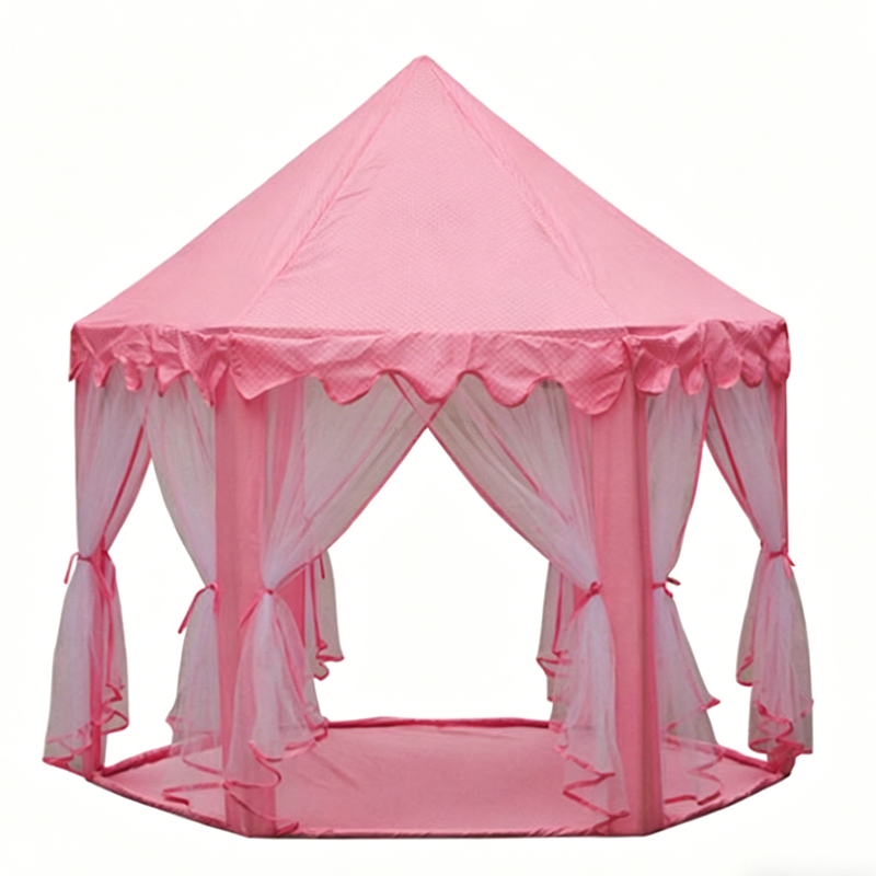 🏰Children's Hexagonal Castle Tent with Mesh Curtains