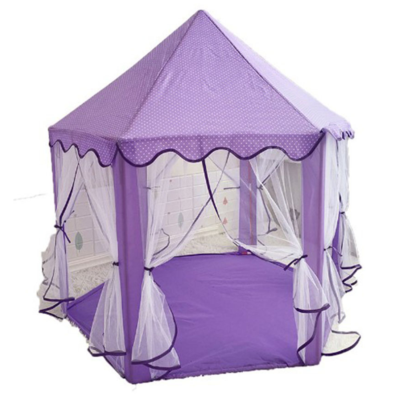 🏰Children's Hexagonal Castle Tent with Mesh Curtains