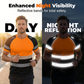 👕Men’s Fluorescent Color Block Athletic Shirt Outdoor Safety Tee