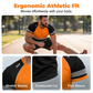 👕Men’s Fluorescent Color Block Athletic Shirt Outdoor Safety Tee