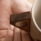 ☕Vintage Coffee Mug with Wooden Handle & Saucer