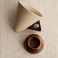 ☕Vintage Coffee Mug with Wooden Handle & Saucer
