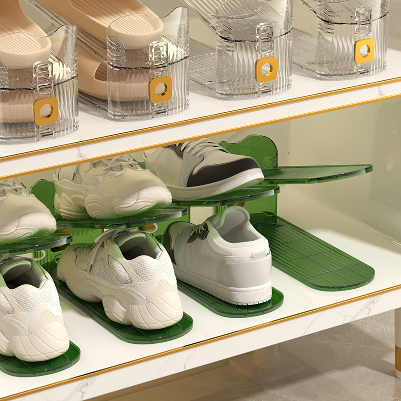 👟Adjustable Double-Decker Shoe Slots Organizer