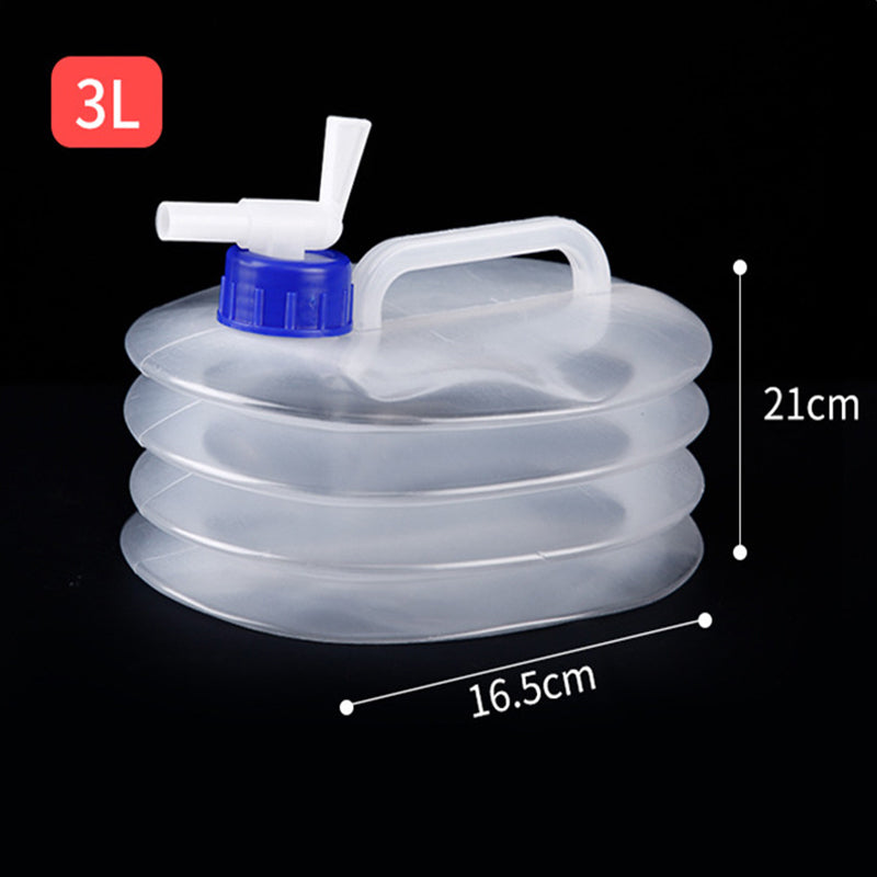 📢📢50% OFF!!⏰💧 Collapsible Water Container with Spigot – Portable Folding Water Jug for Camping, Picnic, Outdoor & Emergency Use ✨