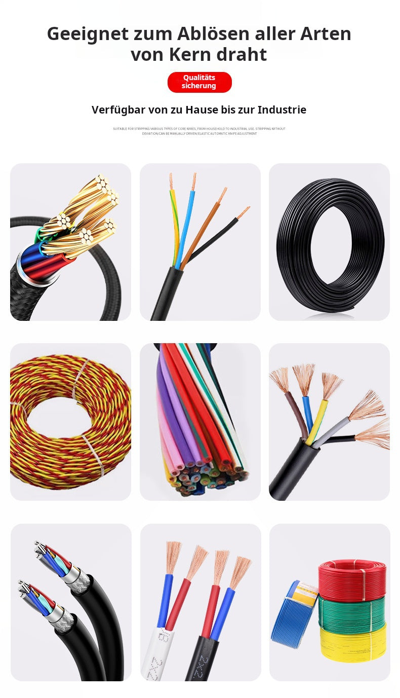 🔧⚡ 50% RABATT! Elektrischer Mehrloch-Abisolierer – Handkurbel- & Elektrobohr-Modus, Doppelfunktion für präzises Abmanteln von Kabeln ✨
