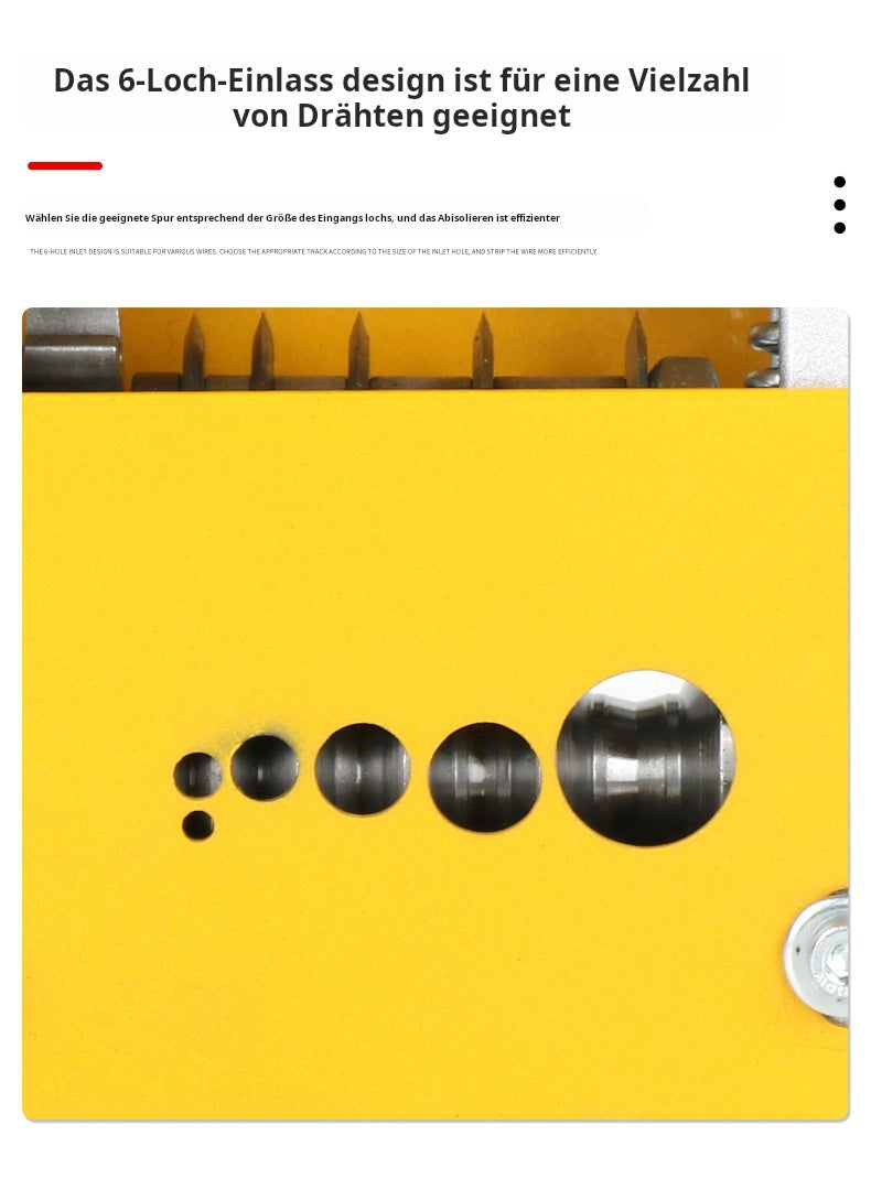 🔧⚡ 50% RABATT! Elektrischer Mehrloch-Abisolierer – Handkurbel- & Elektrobohr-Modus, Doppelfunktion für präzises Abmanteln von Kabeln ✨