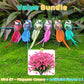 🐦12PCS Artificial Feathered Birds with Clips
