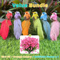 🐦12PCS Artificial Feathered Birds with Clips