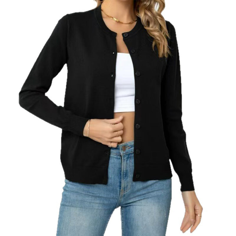 🥳2026 HOT SALE🥳💞50K+ SOLD!✨ 💝  Women's Classic Crew Neck Cardigan
