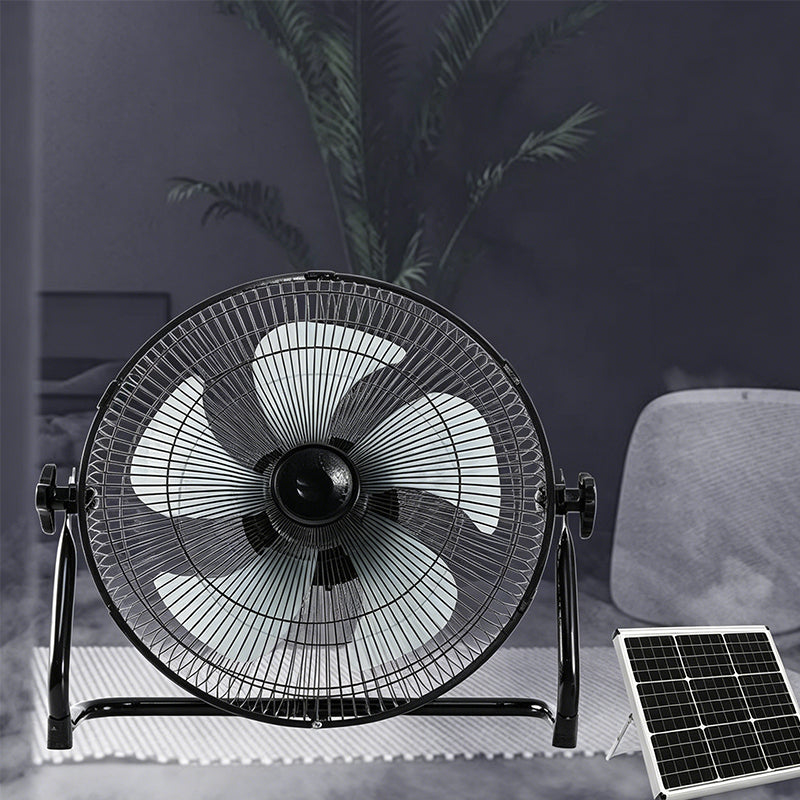 Solar Powered Rechargeable Floor Fan